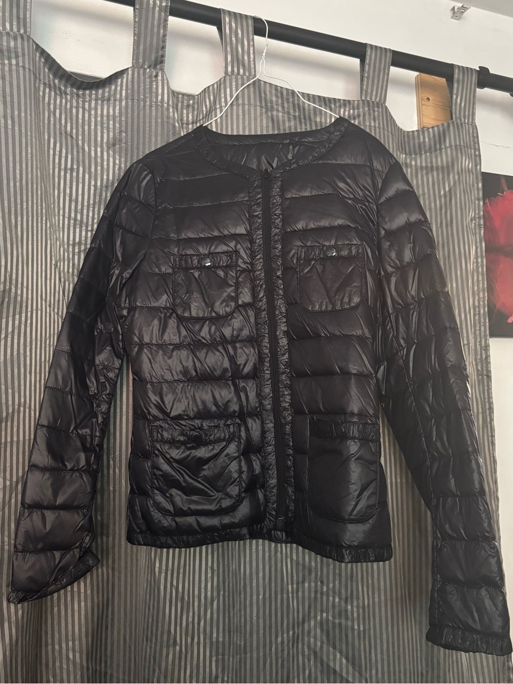 United Colors Of Benetton Black Quilted Lightweight Puffer Jacket